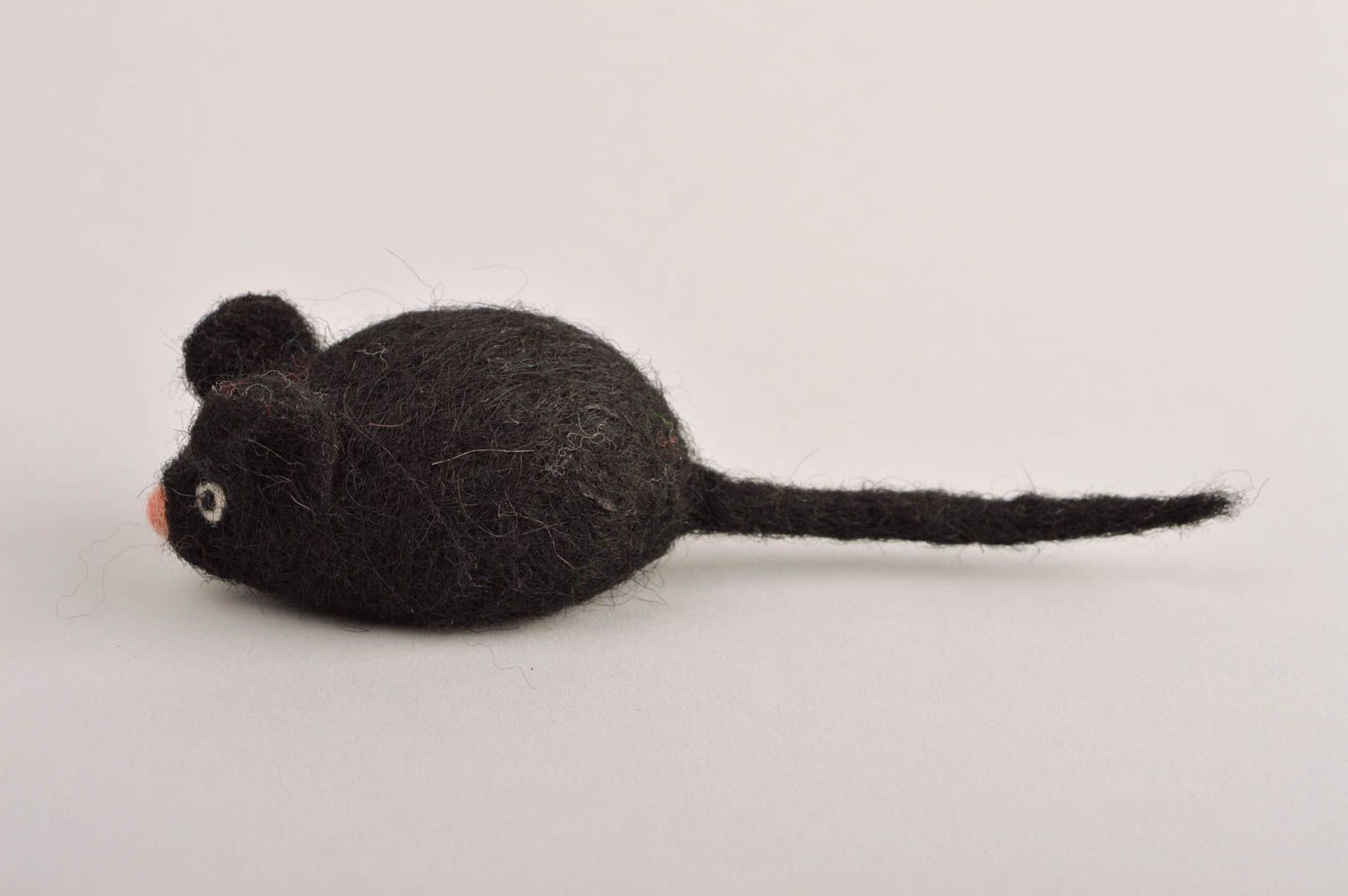 Kuscheltier Maus handgemachtes Filz Tier kleines Designer Geschenk für Kinder foto 3