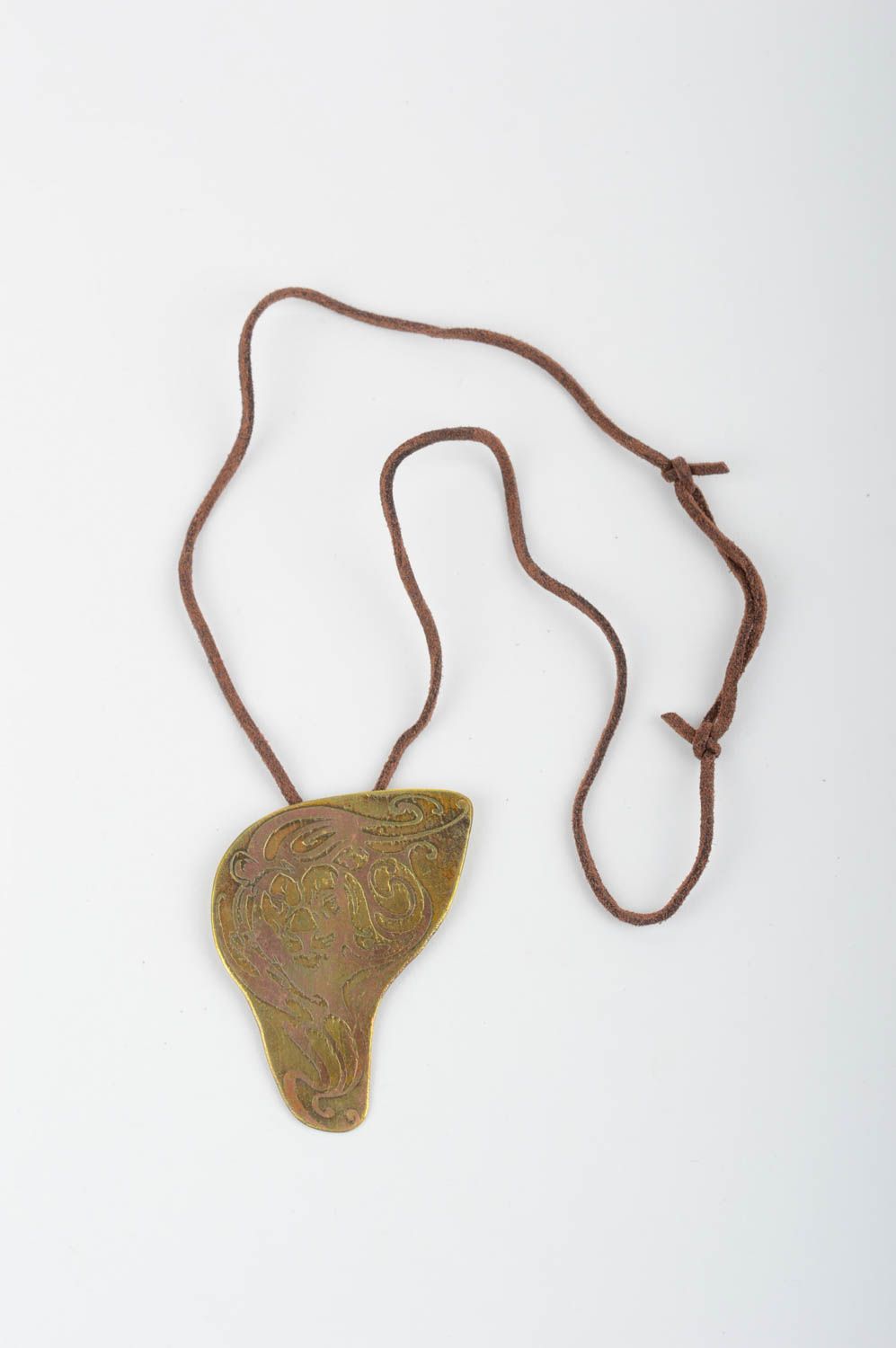 Handmade metal  bijouterie brass accessories neck pendant present for women photo 2