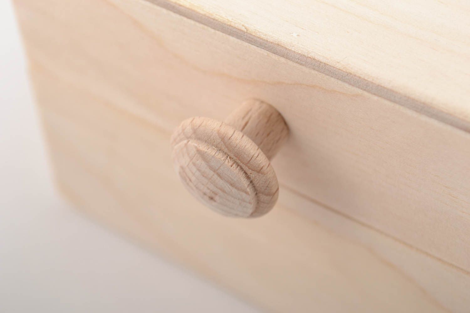 Quadratische Holz Schatulle Rohling zum Bemalen oder Decoupage handgemacht foto 3