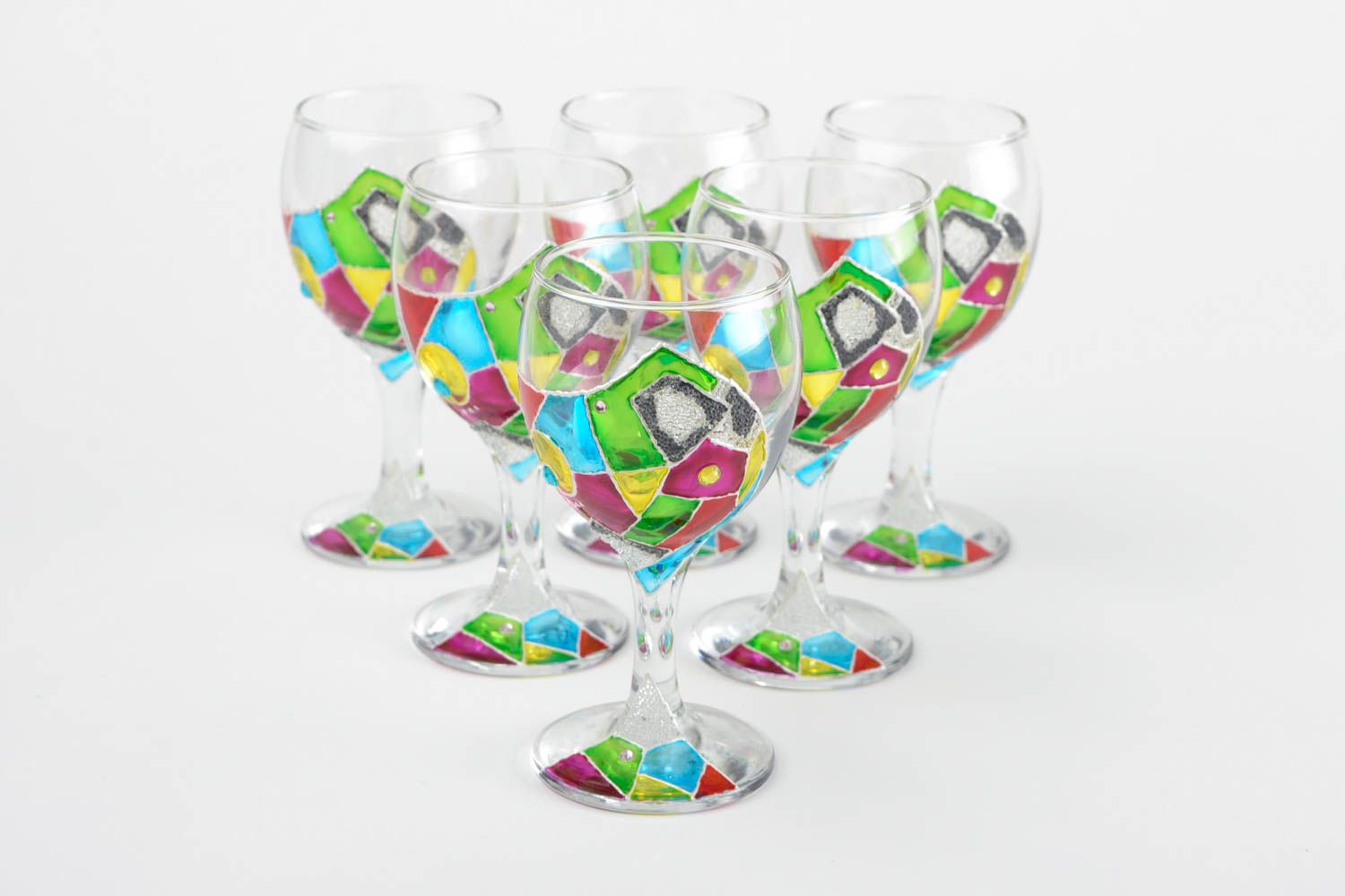Unusual handmade wine glass champagne glass wine glass types stemware ideas photo 4