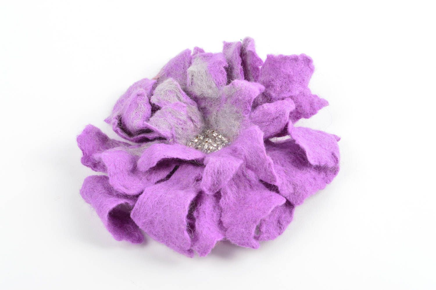 Exclusive handmade flower brooch felted wool brooch jewelry gifts for her photo 1