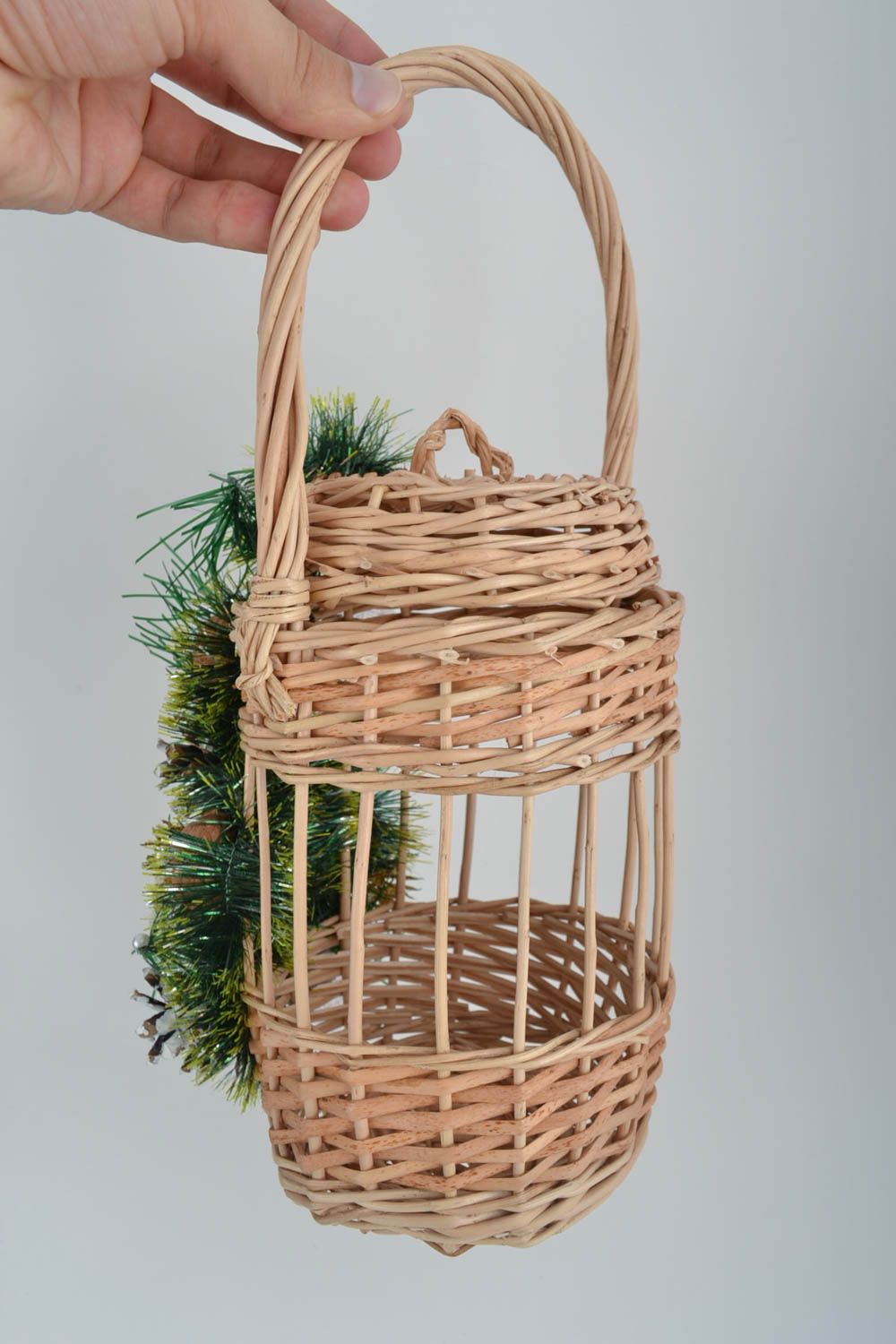 Beautiful handmade woven basket decorative basket Easter basket ideas photo 5
