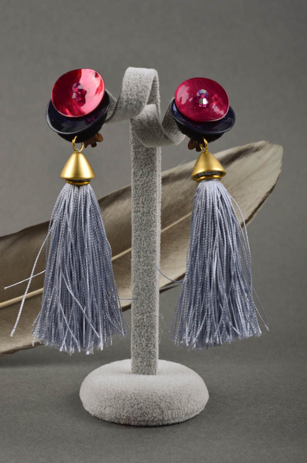 Handmade earrings unusual earrings designer accessory gift ideas fashion jewelry photo 1