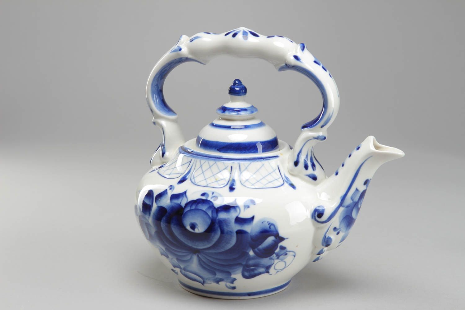 Gzhel porcelain teapot  photo 1