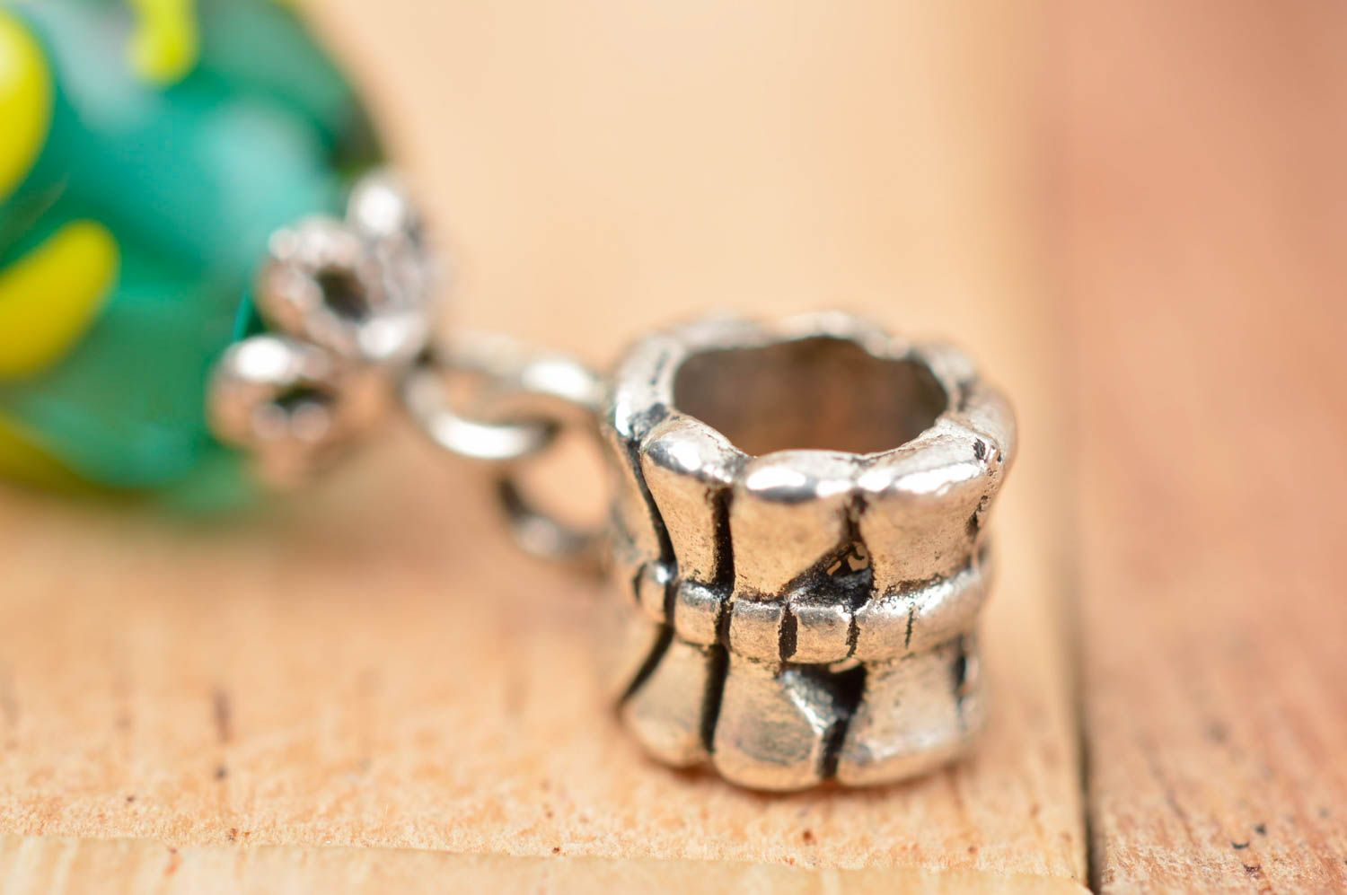 Handmade unusual glass pendant stylish elegant pendant elite cute jewelry photo 3
