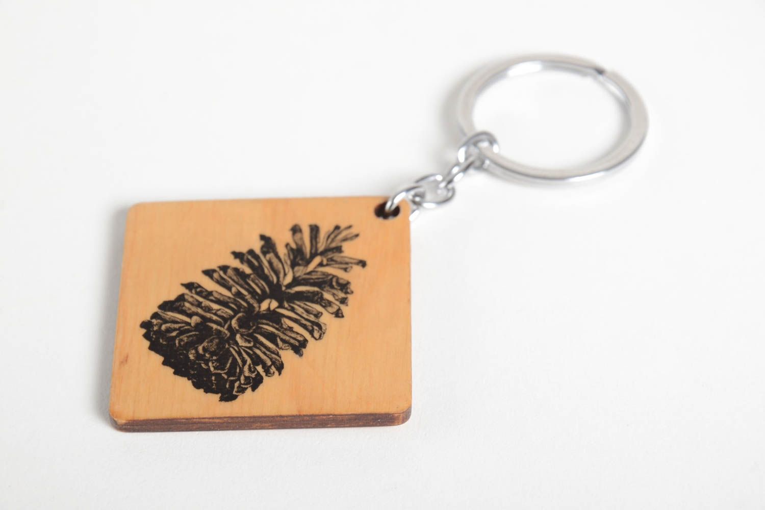 Handmade souvenir unusual gift for men designer keychain wooden keychain photo 3