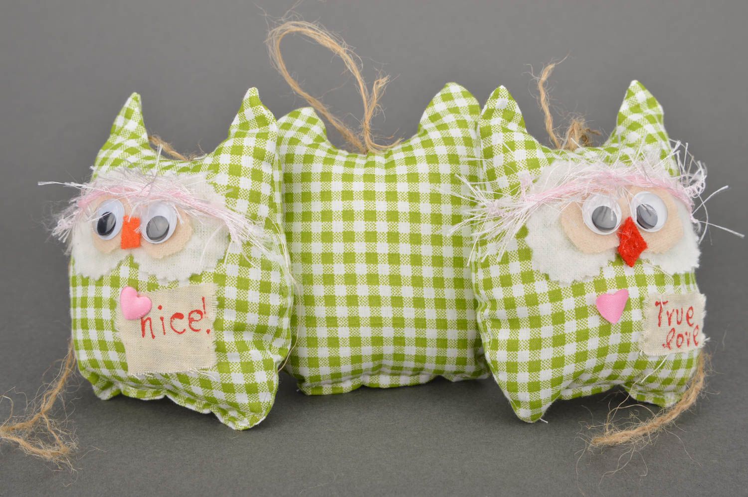 Handmade soft toy interior stuffed toy for baby nursery decor ideas owl toy photo 3