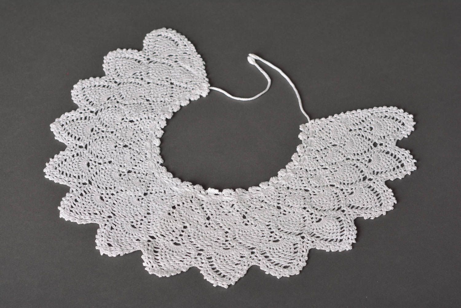 Cuello tejido a crochet hecho a mano regalo original accesorio para mujer foto 1