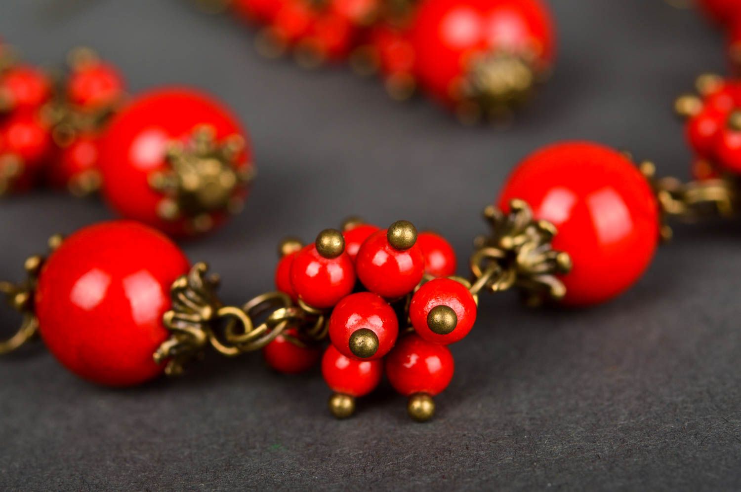 Beautiful handmade beaded earrings bracelet designs artisan jewelry set photo 3