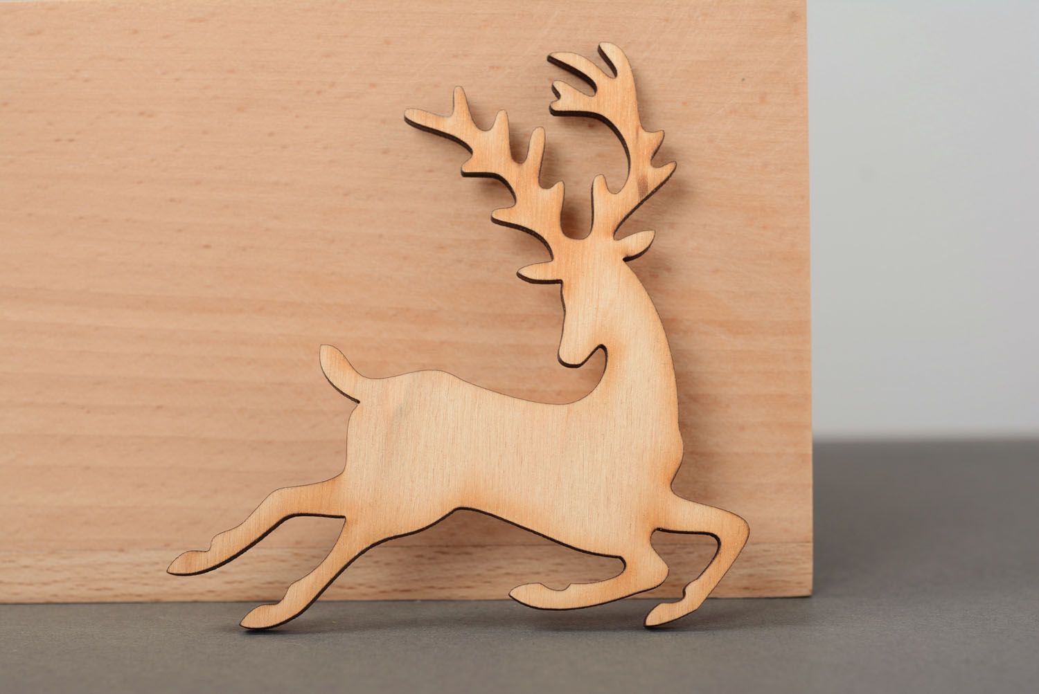 Plywood craft blank Deer photo 5