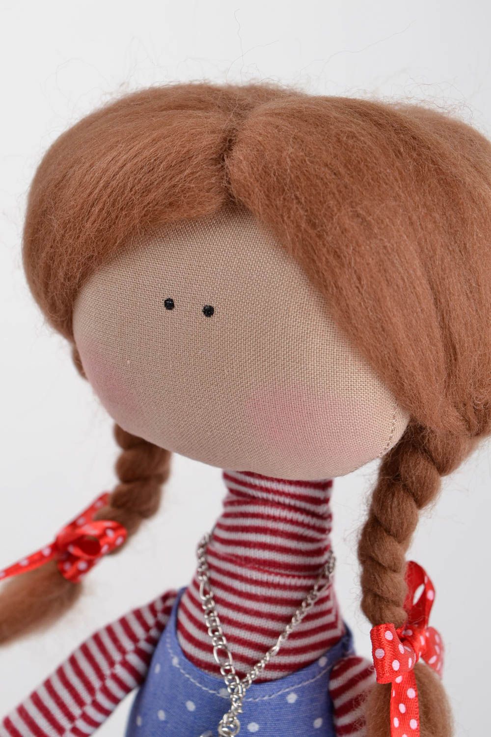 Muñeca artesanal de tejido de algodón para decorar la casa regalo para niñas foto 4