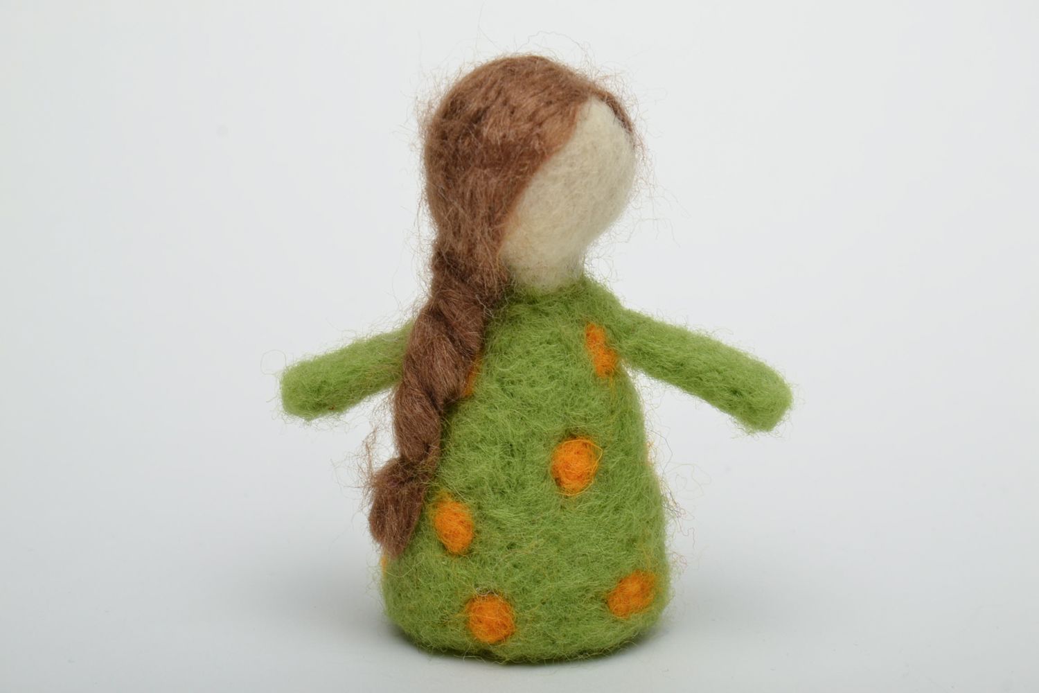 Wool felted soft toy Girl photo 2