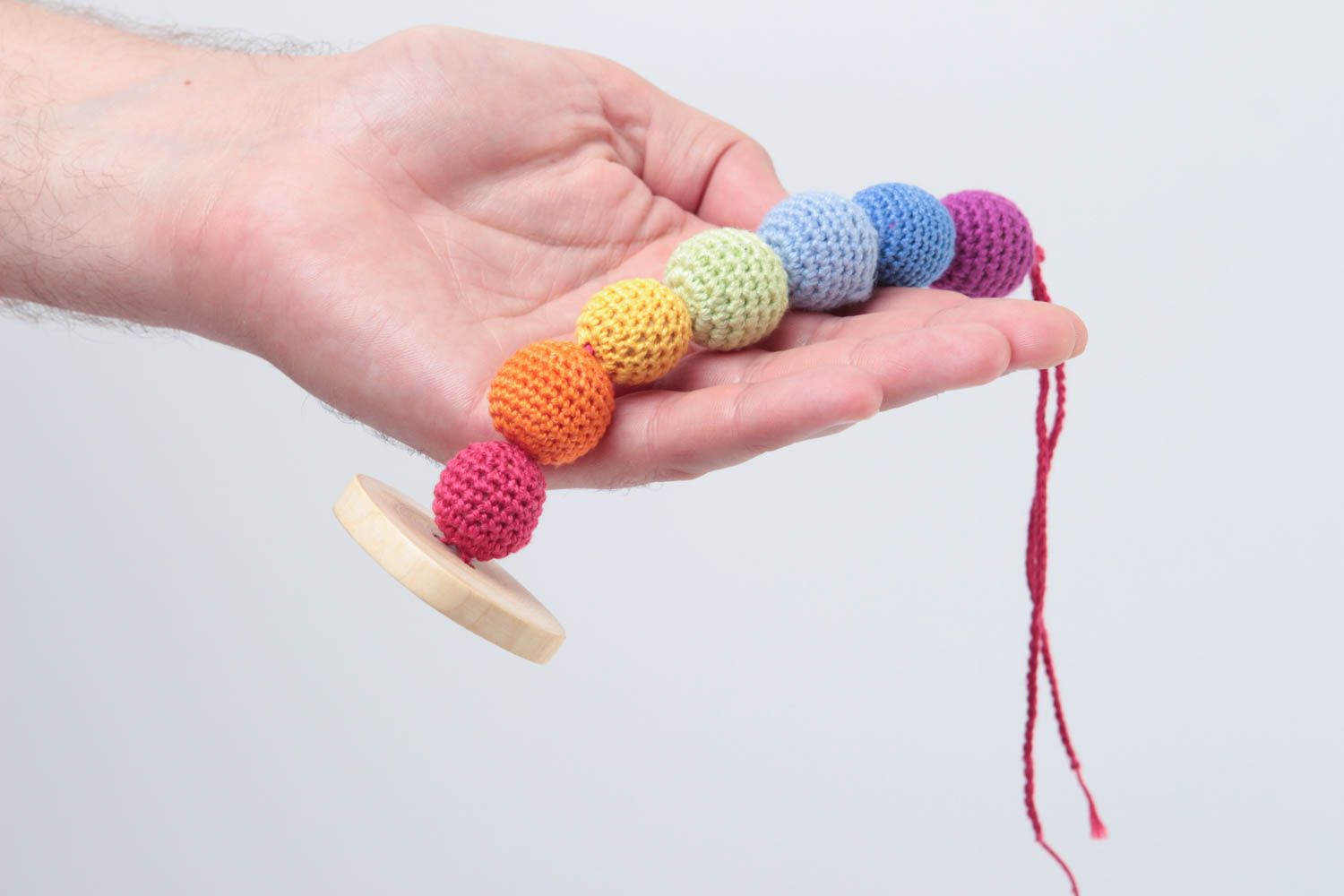 Игрушка для новорожденных ручной работы игрушка для малышей изделие для детей фото 5