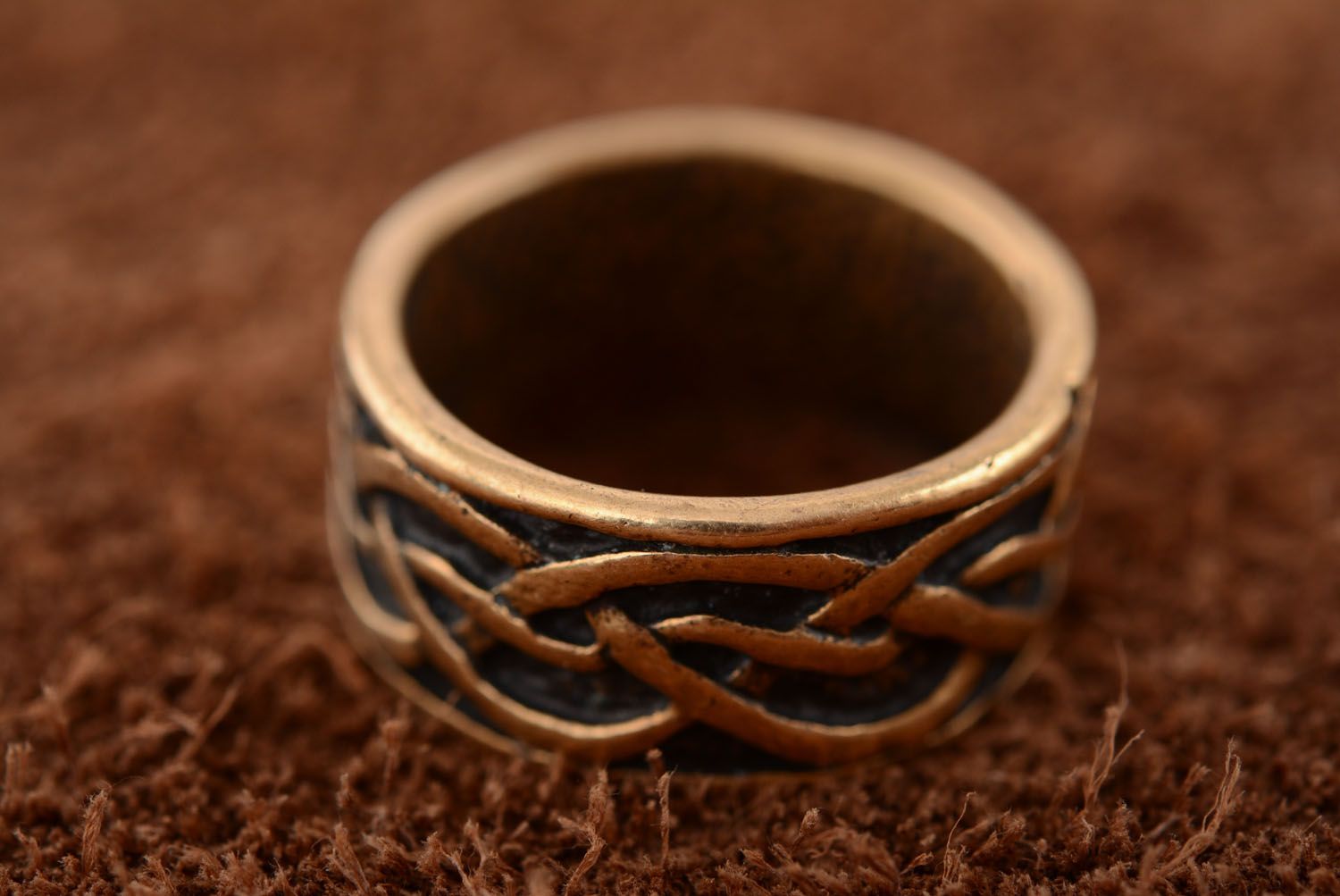 Keltischer Ring Schmuck aus Bronze foto 2