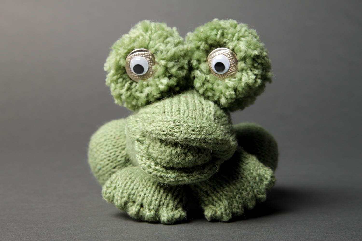 Handmade Frosch Spielzeug Stoff Kuscheltier Deko Ideen Haus Geschenk für Kind foto 2