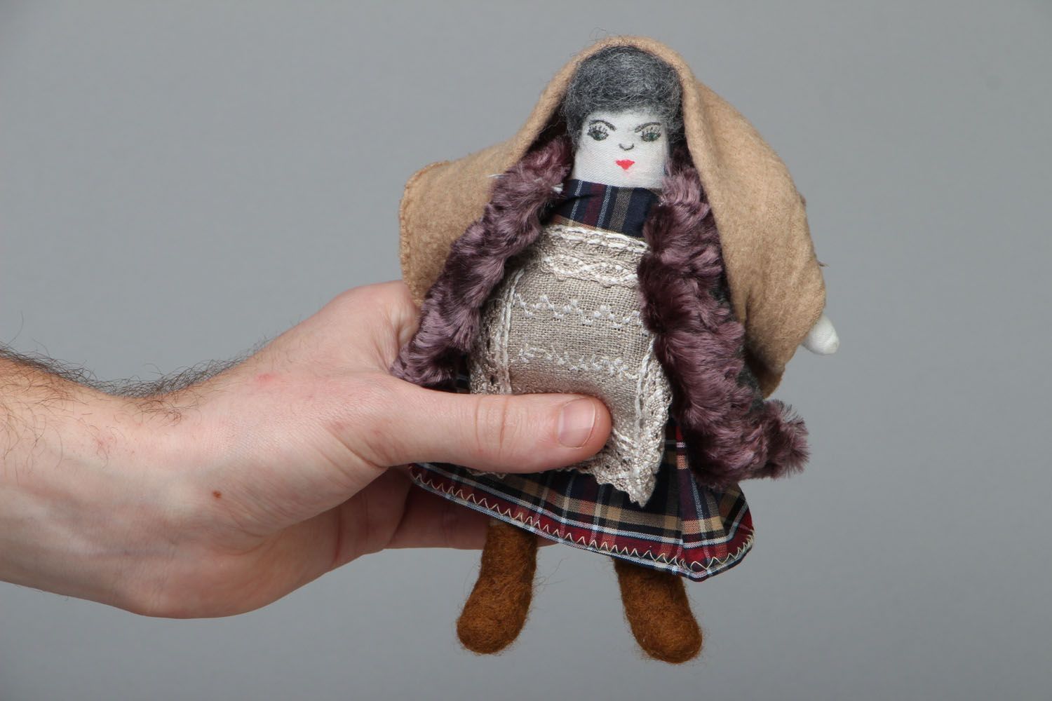 Homemade fabric doll Granny photo 4