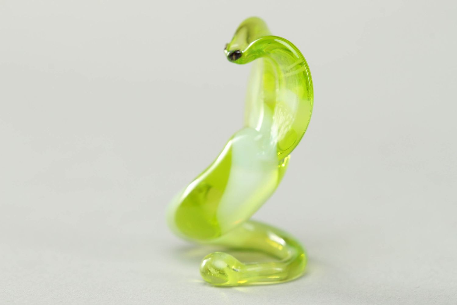 Small glass figurine Snake photo 2