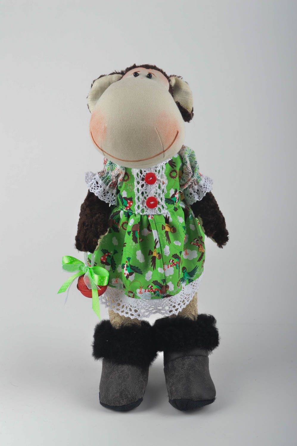 Stoff Tier handmade Affe Kuscheltier Kinder Spielzeug Geburtstag Geschenk nett foto 2