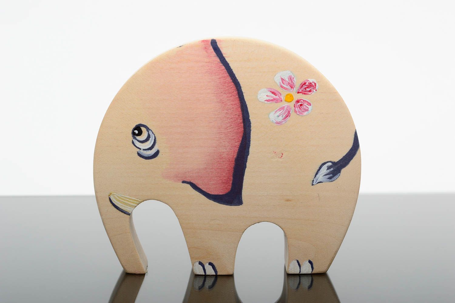 Игрушка ручной работы игрушка из дерева в виде слоника подарок ребенку фото 1
