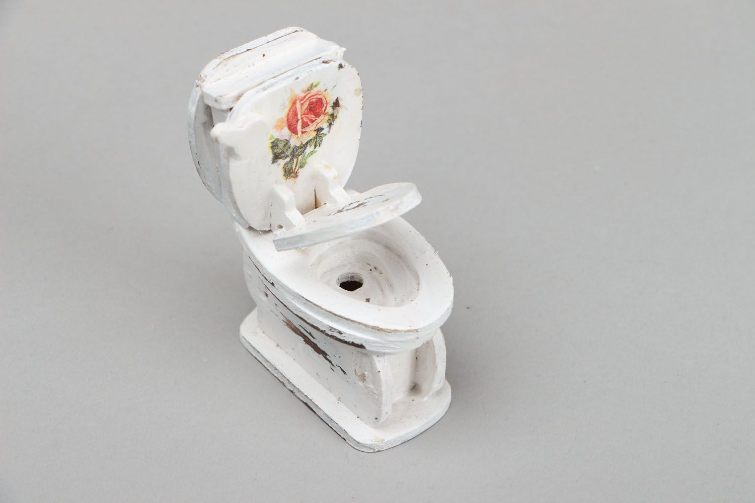 Toilette miniature pour poupée décorative faite main photo 2