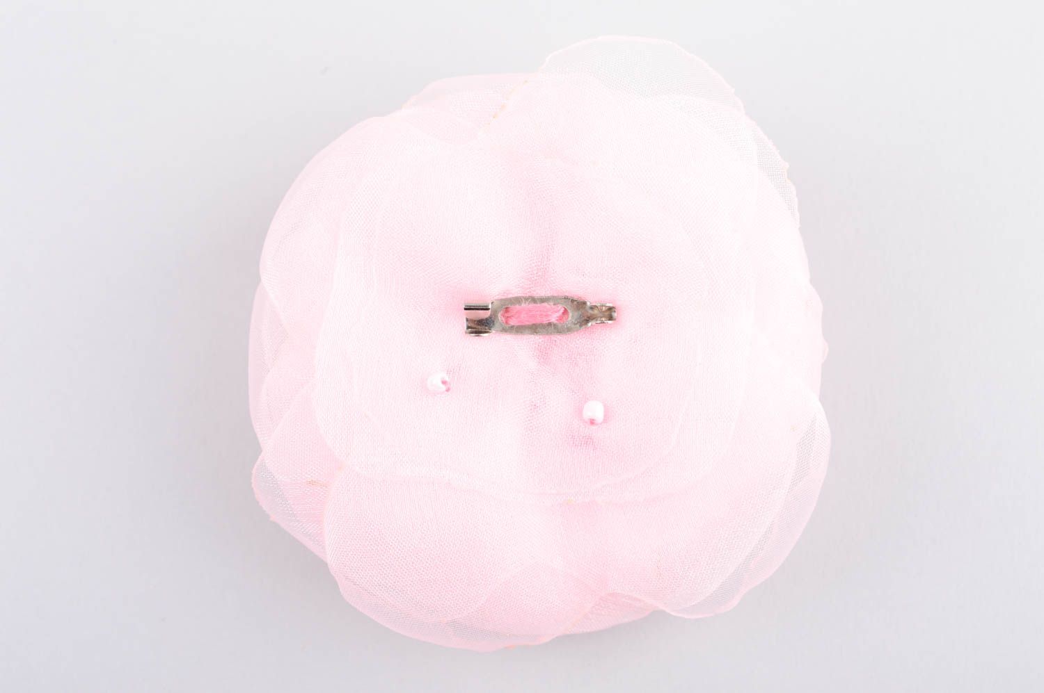 Broche de moda de color rosado claro bisutería artesanal regalo original foto 4