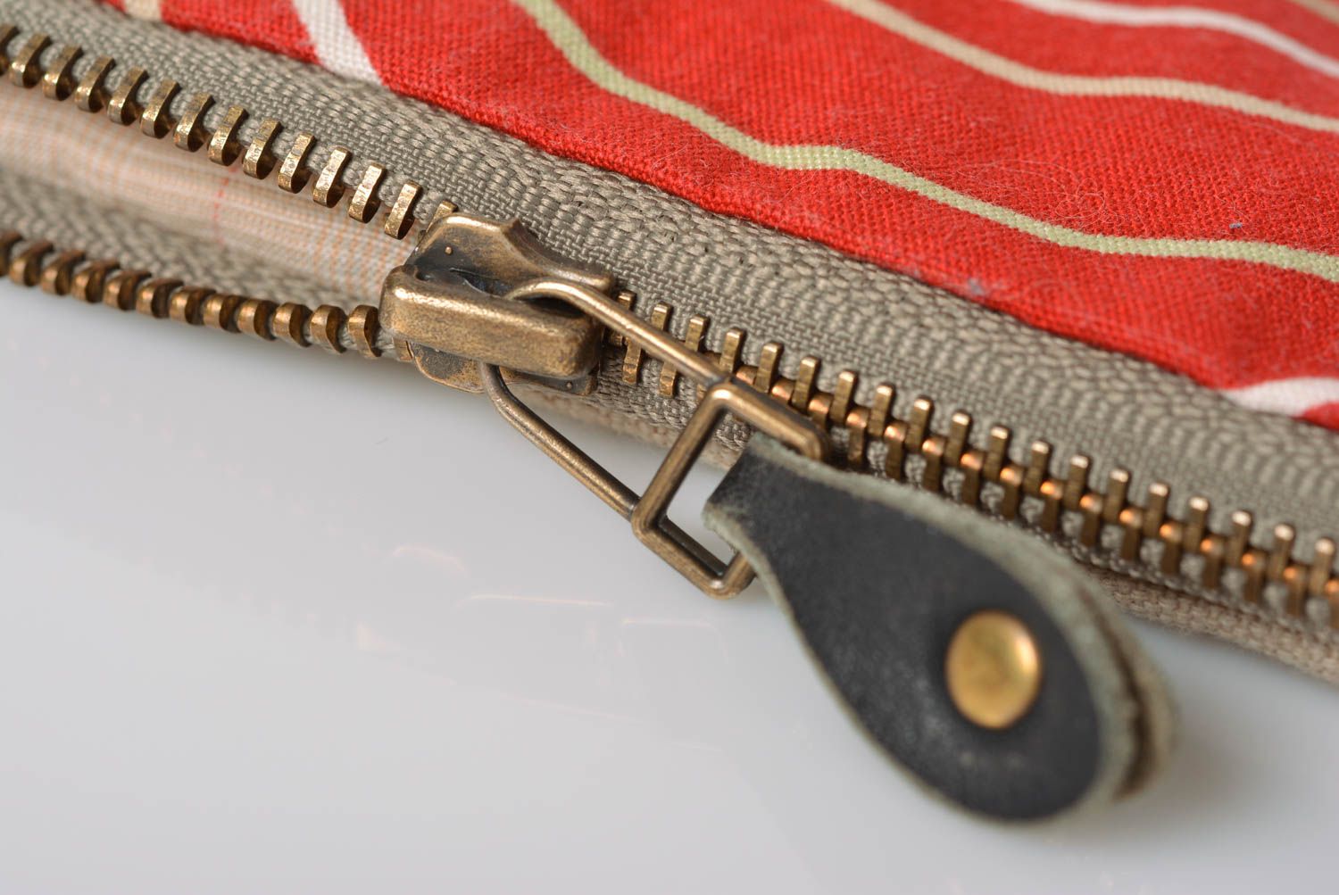 Clutch de tela femenino con bolsillo original artesanal bonito con estampado foto 3