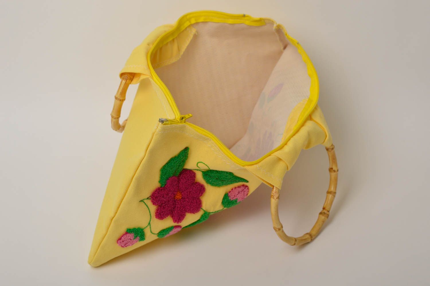 Handmade beautiful summer bag designer textile bag female stylish accessory photo 3