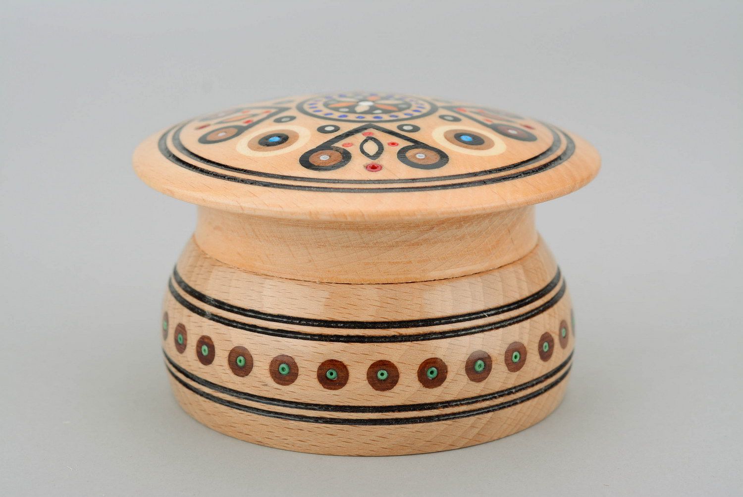 Wooden box with inlay photo 4