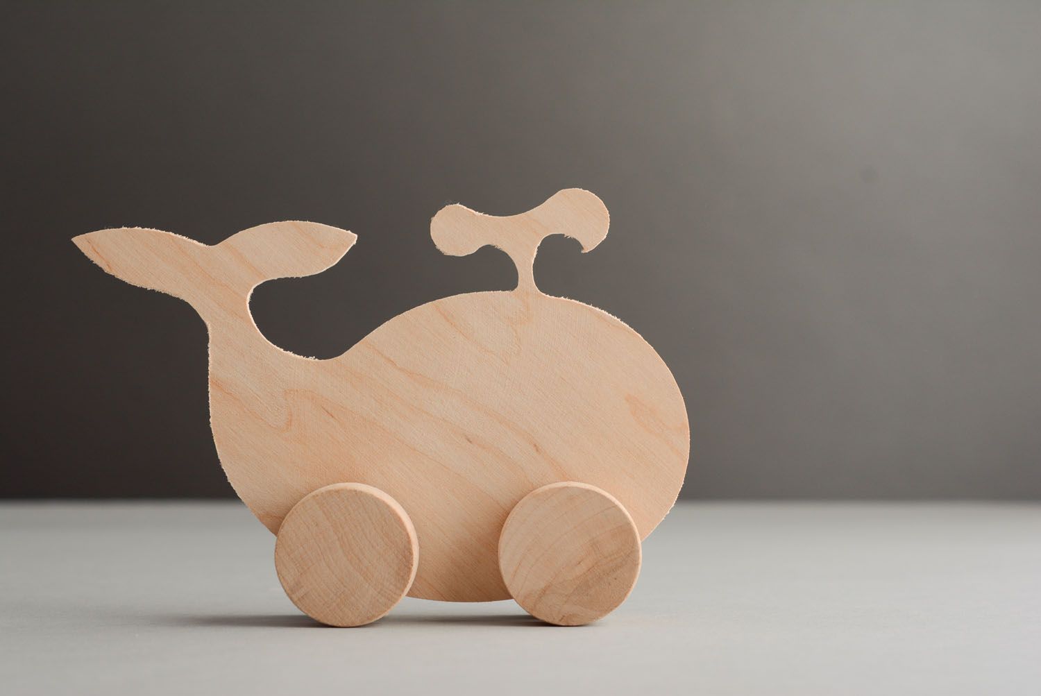 Wooden blank toy Whale photo 1