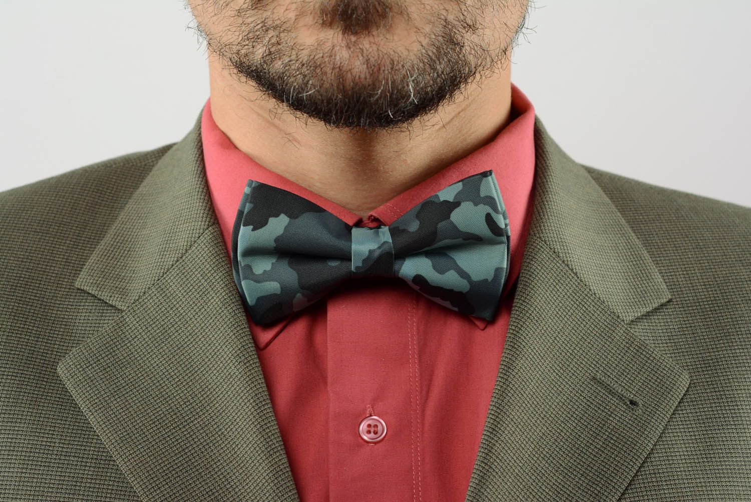 Bow tie in military style photo 1