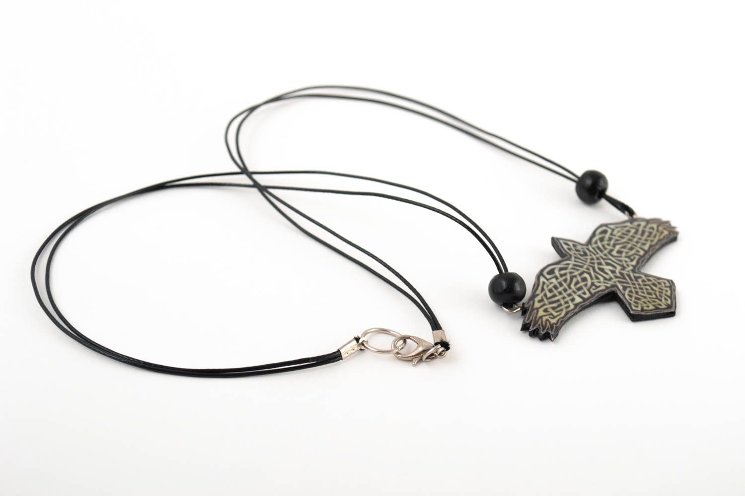 Halskette mit Anhänger handmade Kette mit Vogel Anhänger Designer Schmuck foto 4