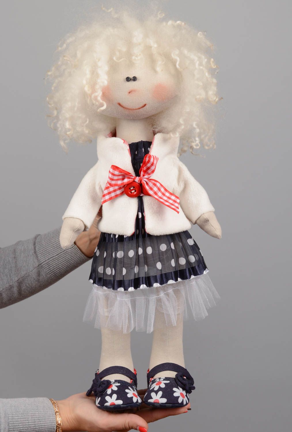 Elegant textile handmade toy designer beautiful doll for children and home decor photo 5
