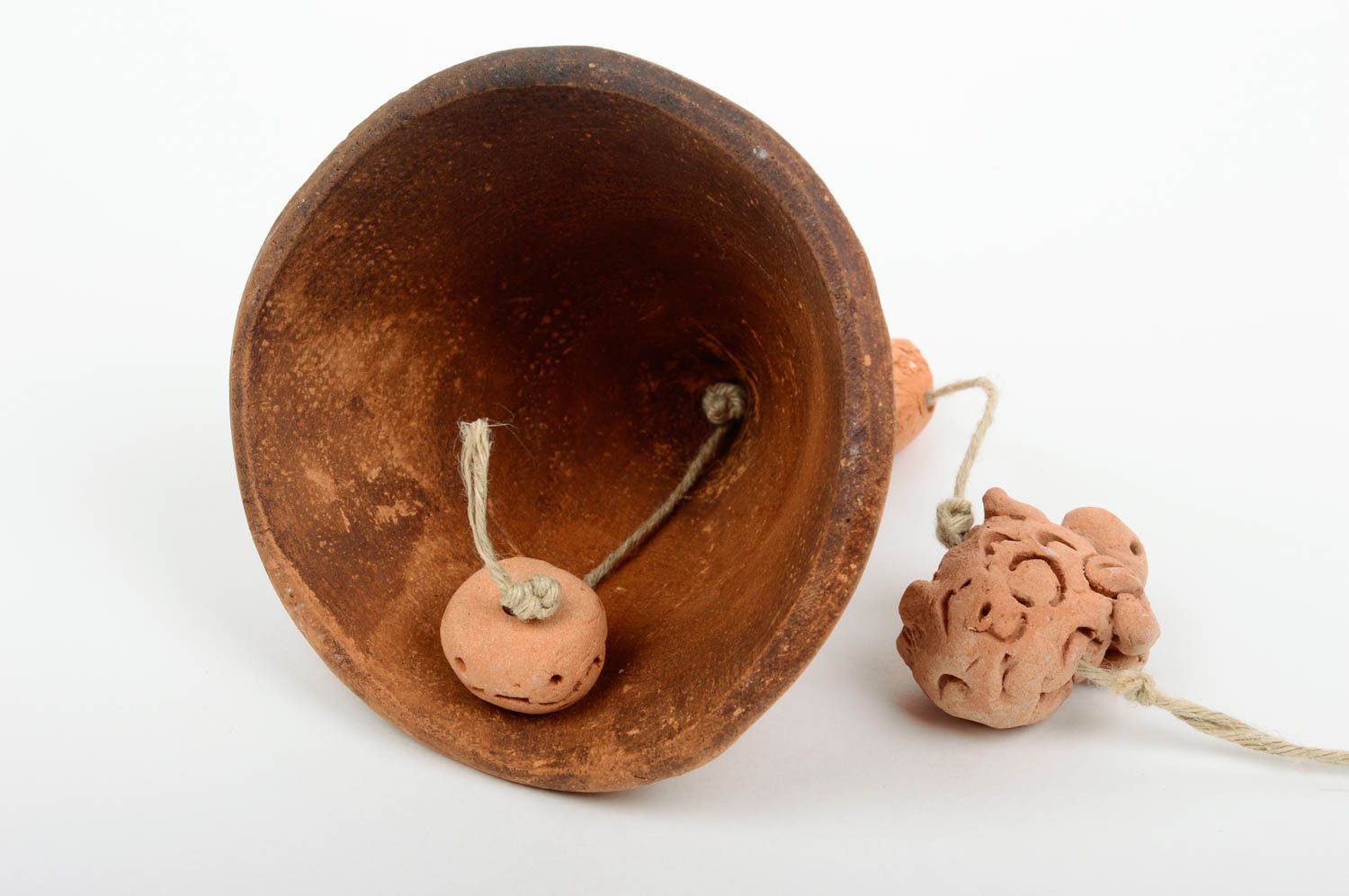 Handmade designer bell ceramic unusual accessory stylish decorative bell photo 3