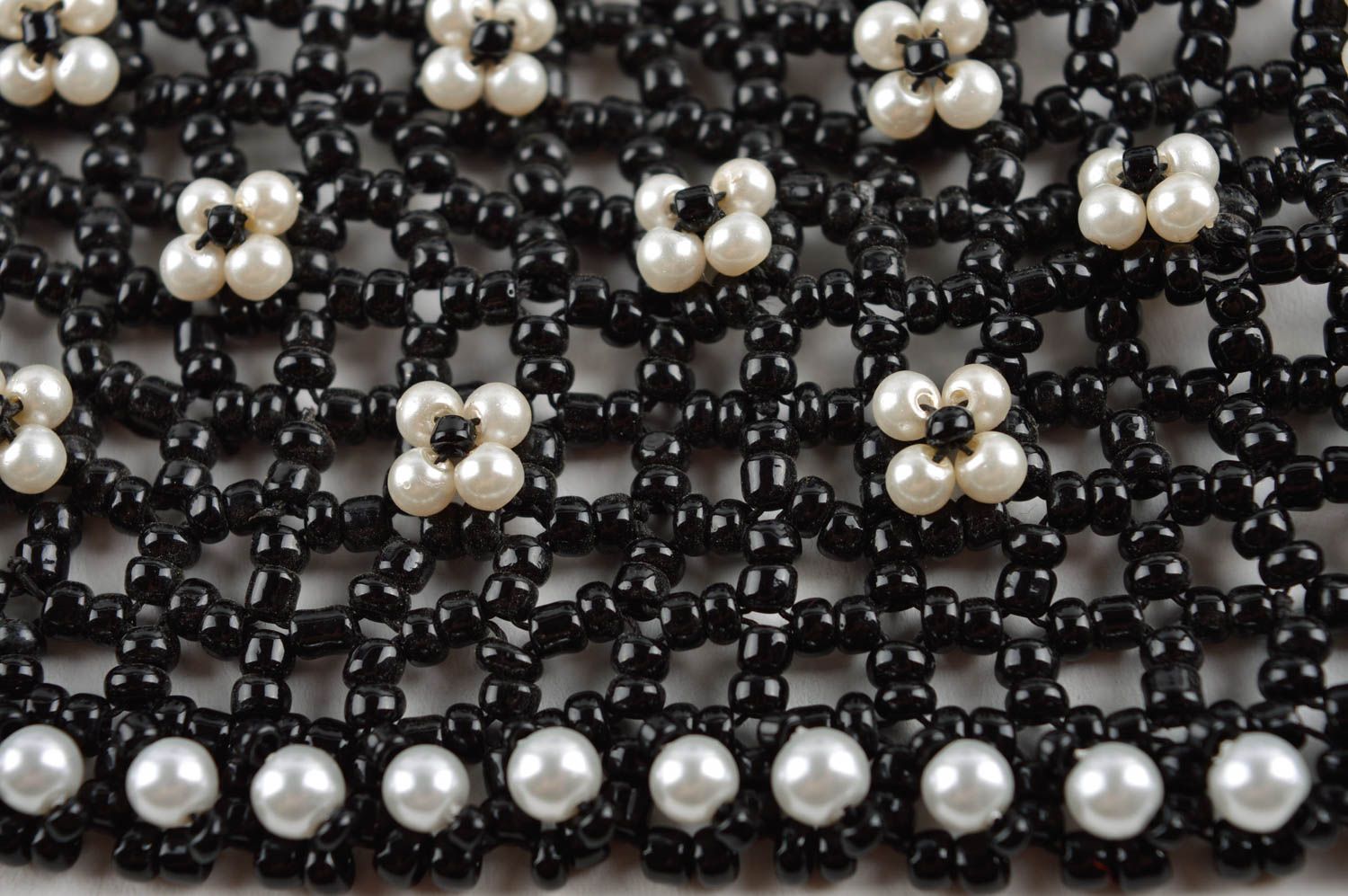 Collier en forme de col Bijou fait main en perles de rocaille Cadeau pour femme photo 3