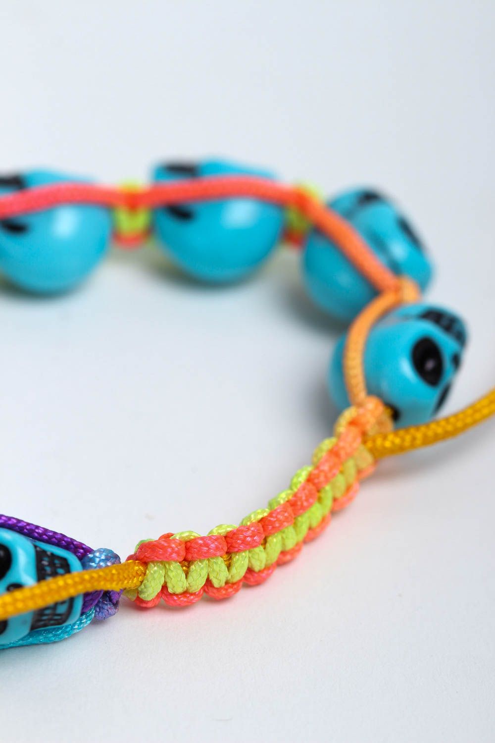 Handmade woven bracelet handmade jewelry beaded bracelet cord bracelet for girls photo 4