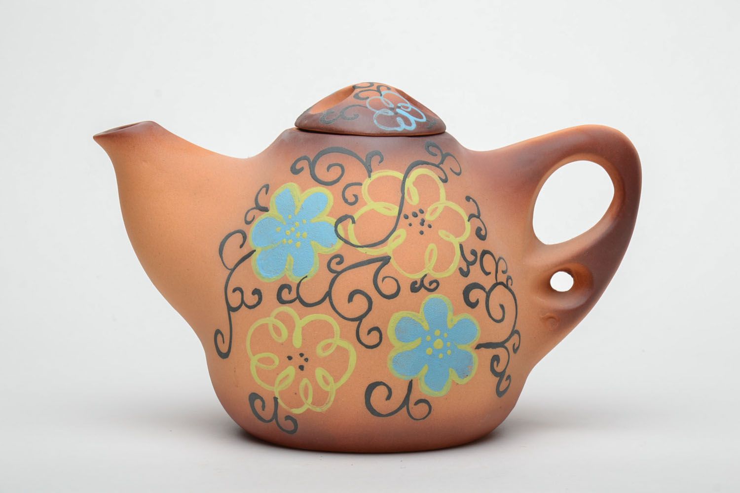 Unusual clay teapot photo 2