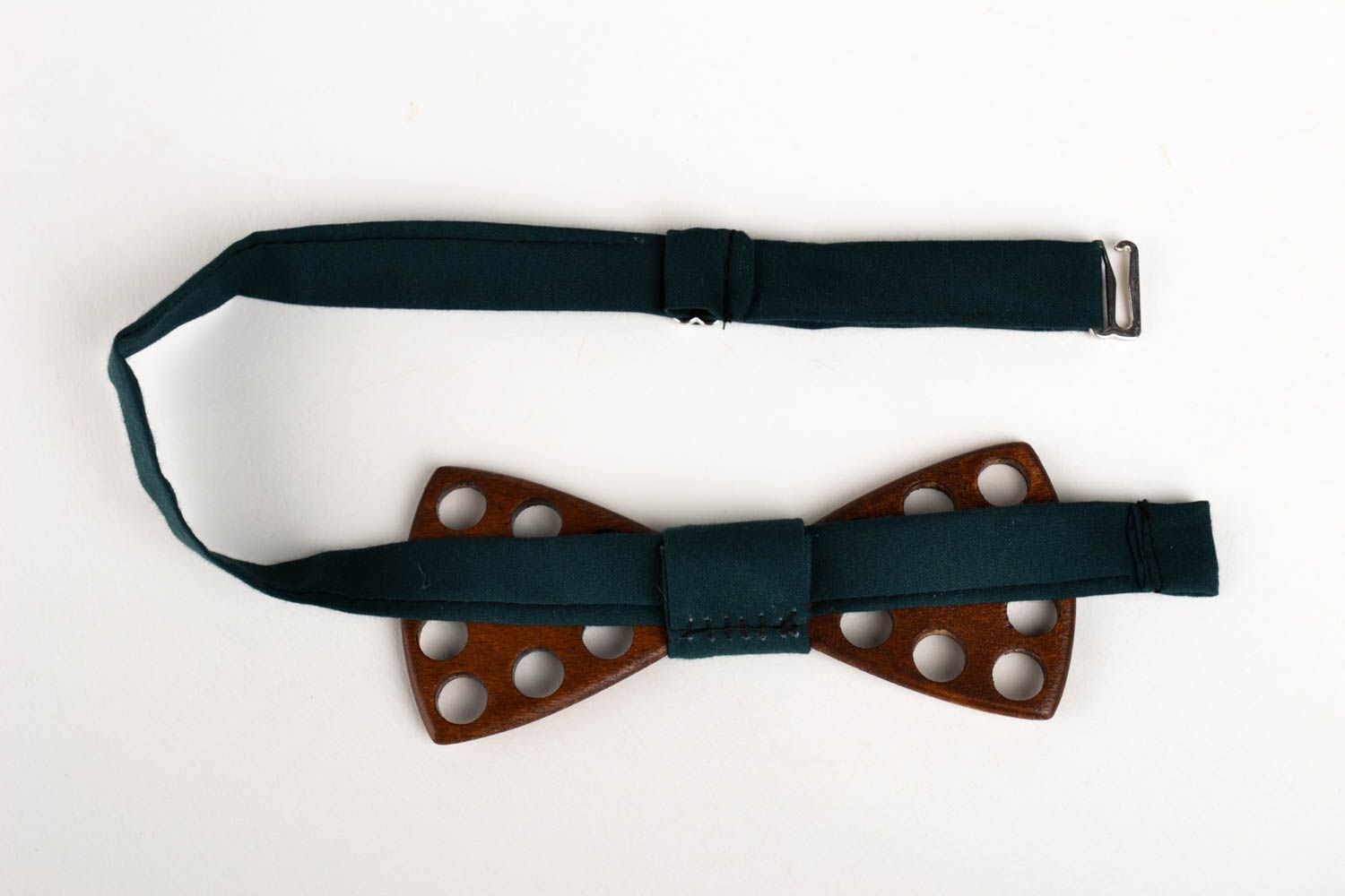 Handmade wooden cute bow tie unusual designer bow tie male accessories photo 2