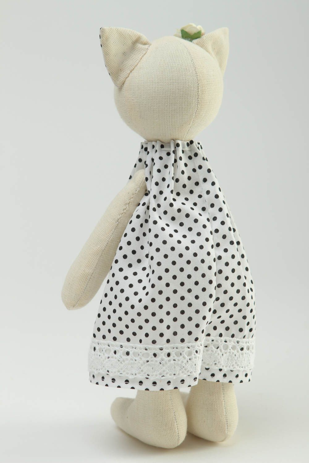 Juguete artesanal de tela de algodón muñeca de peluche regalo original foto 4