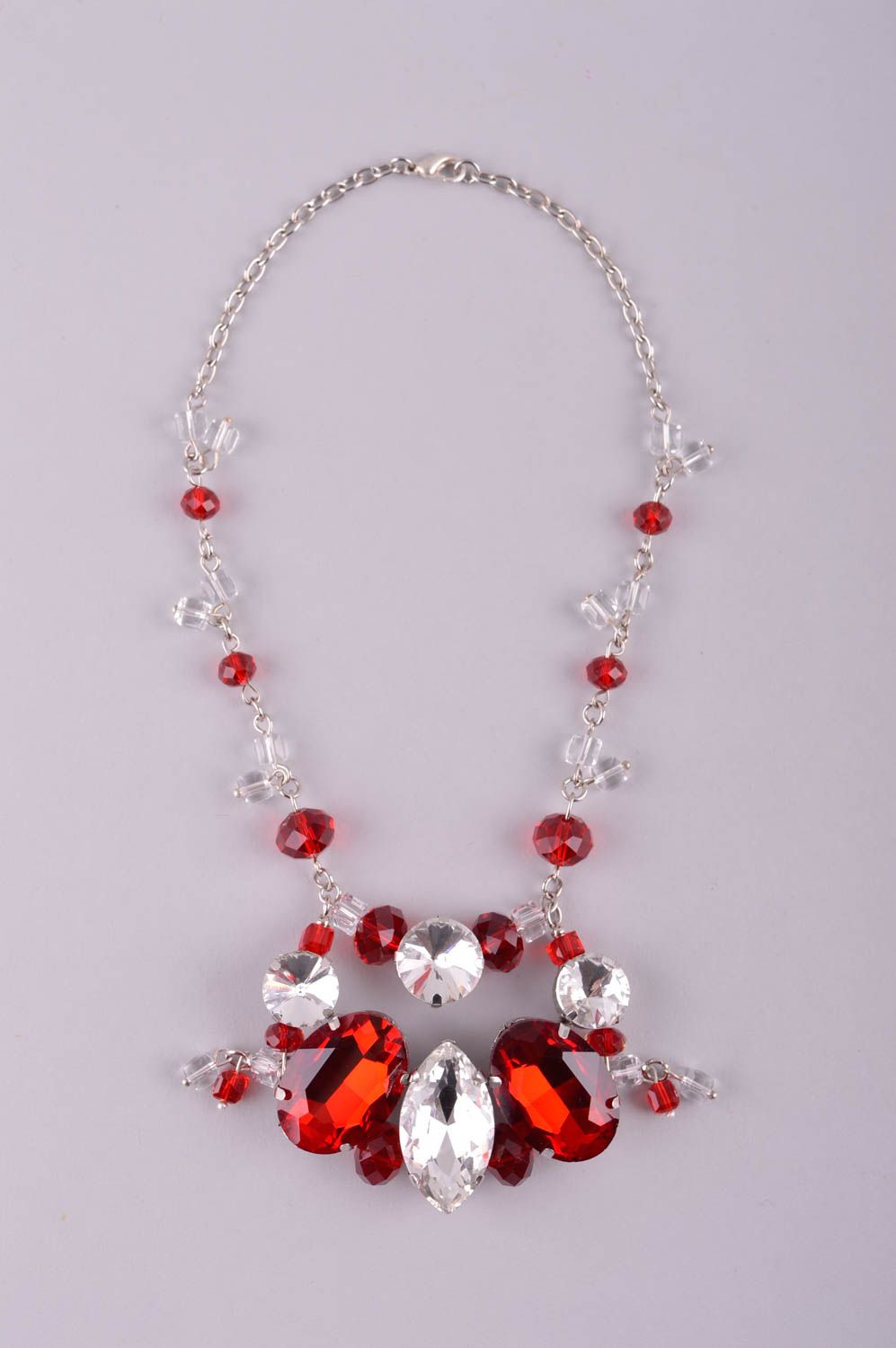 Handmade designer necklace unusual stylish necklace elegant accessory photo 2