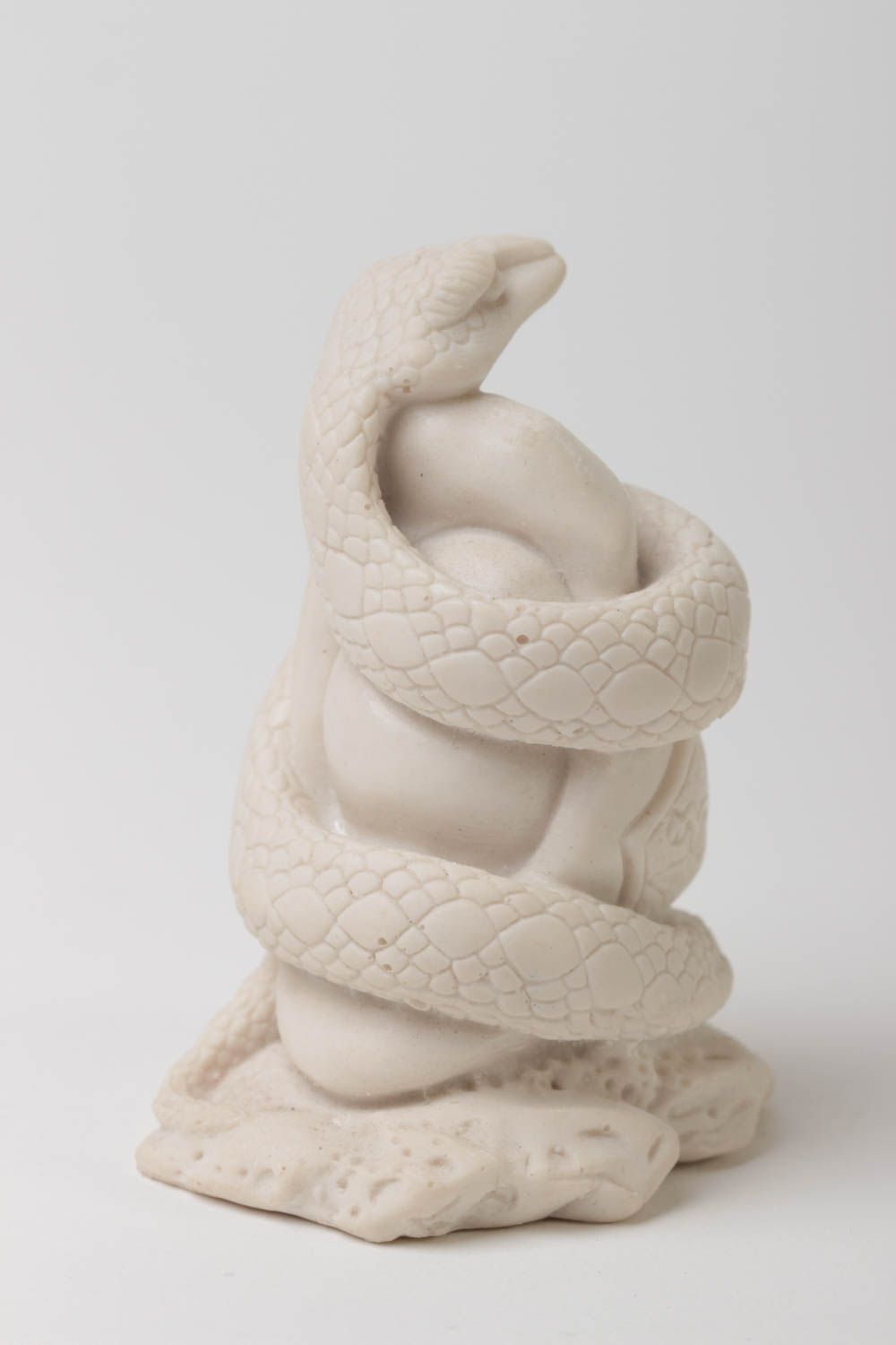 Handmade snake netsuke statuette designer blank for painting polymer resin decor photo 3