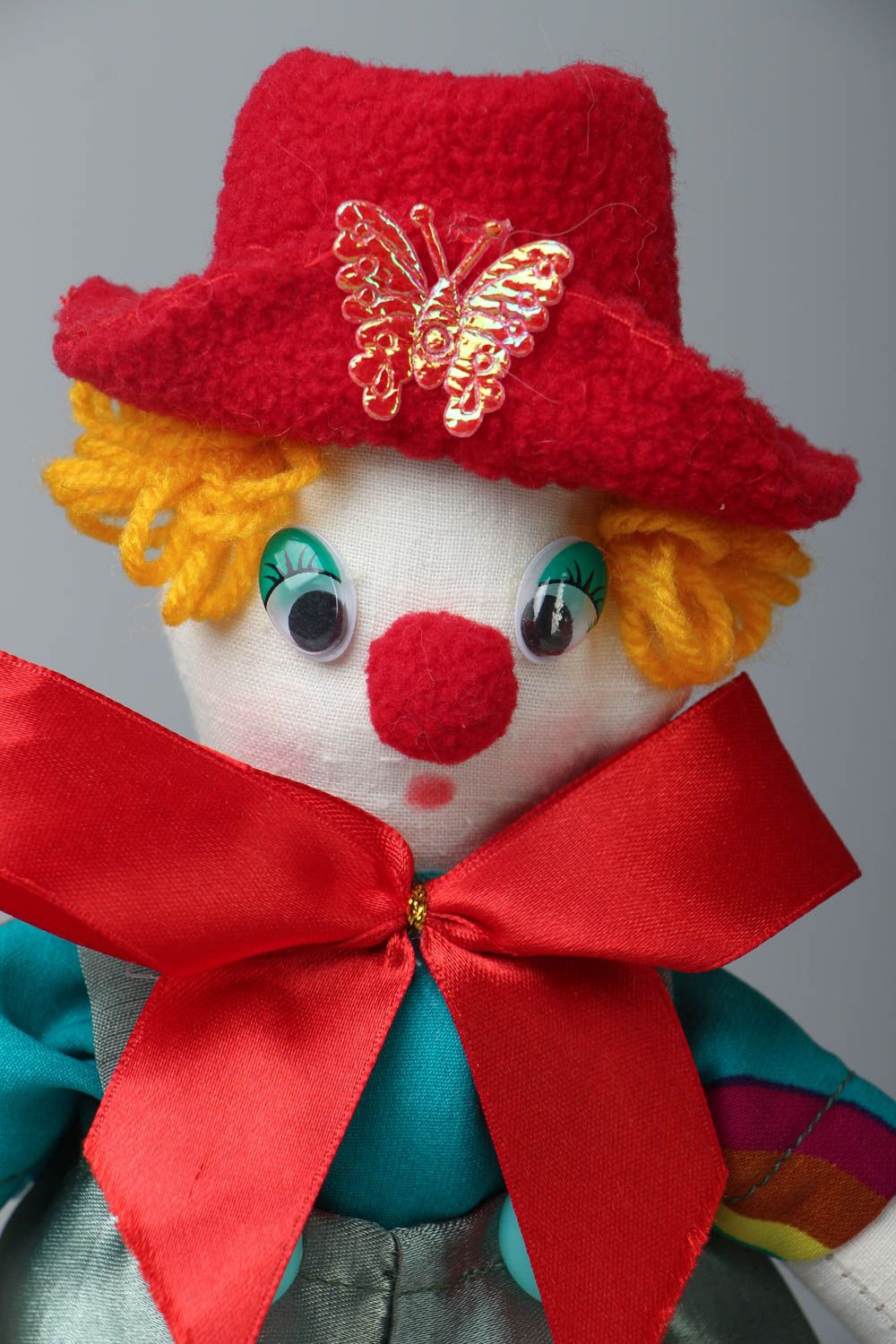 Handmade soft toy Clown photo 2