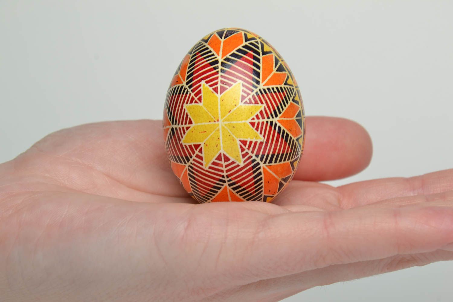 Oeuf de Pâques fait main avec peinture de colorants d'aniline déco original photo 5