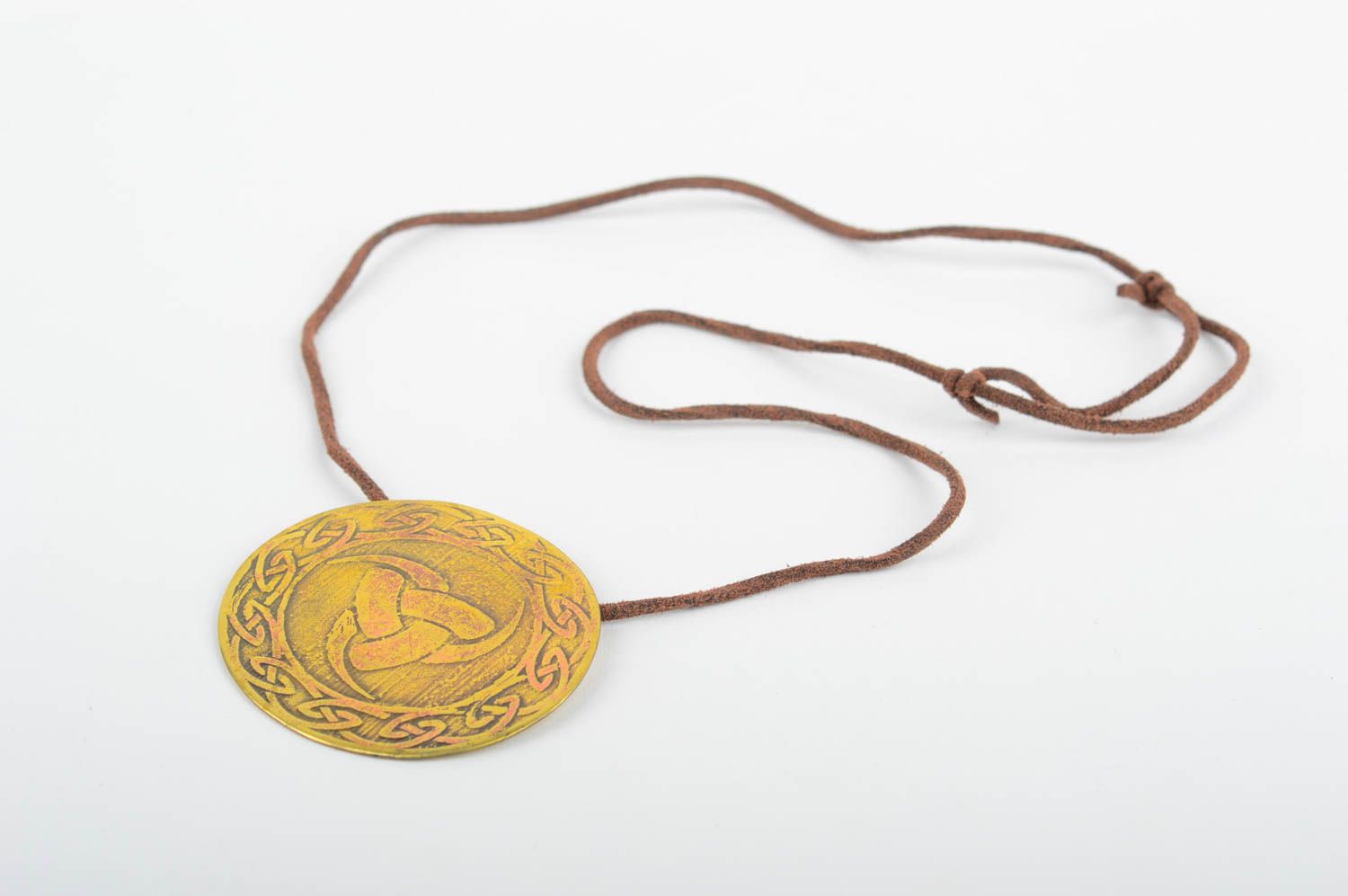 Handmade pendant designer accessory brass jewelry gift ideas metal pendant photo 3