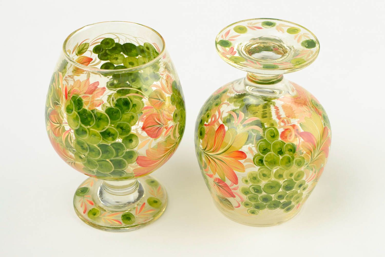 Copas para coñac hechas a mano decoración de interior copas de cristal decoradas foto 3