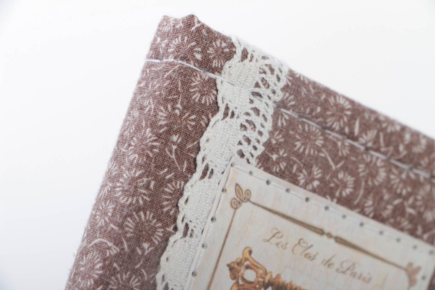 Handmade braunes Designer Notizbuch Geschenk für Frauen Scrapbooking Notizbuch  foto 4