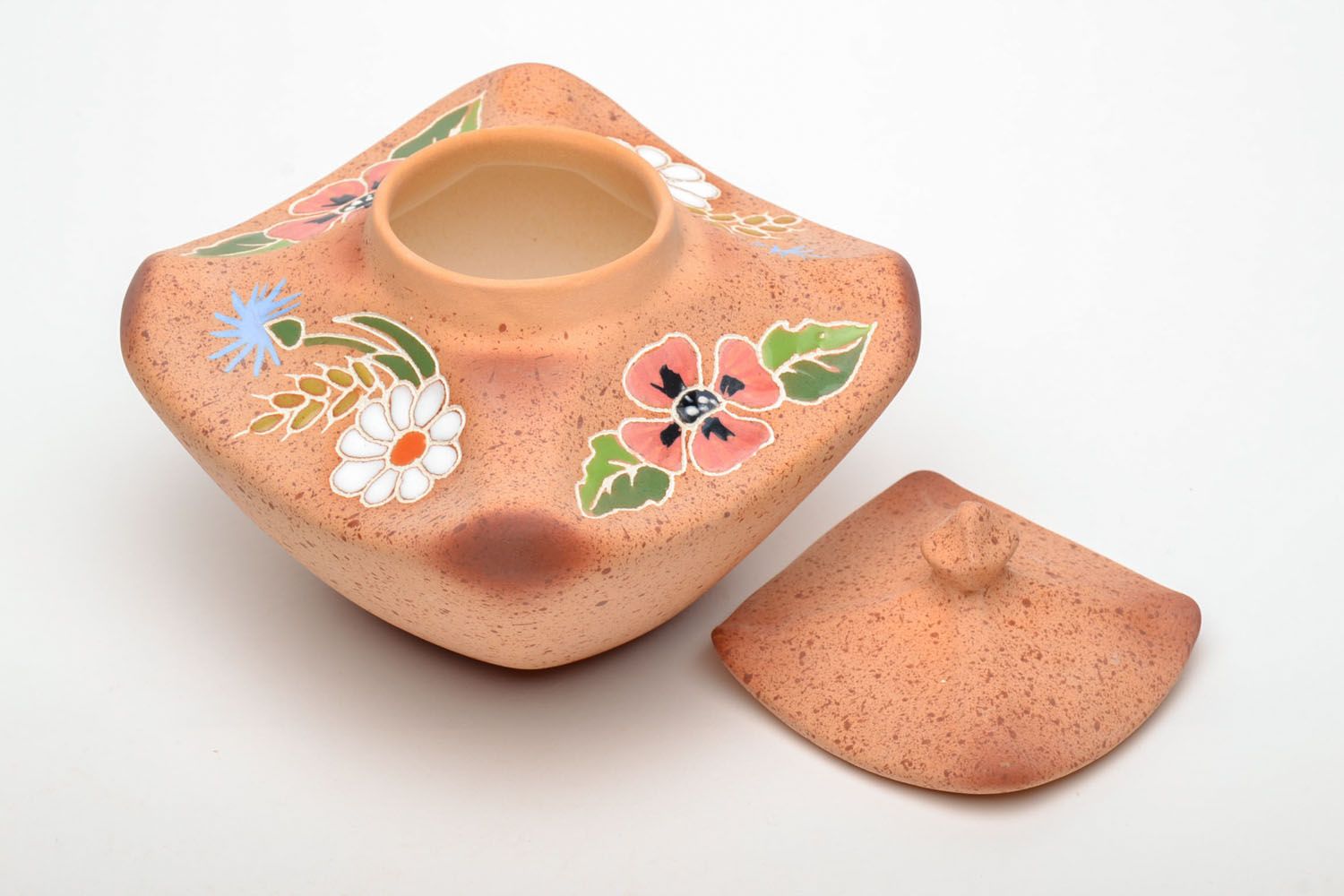 Ceramic sugar bowl of unusual shape photo 4