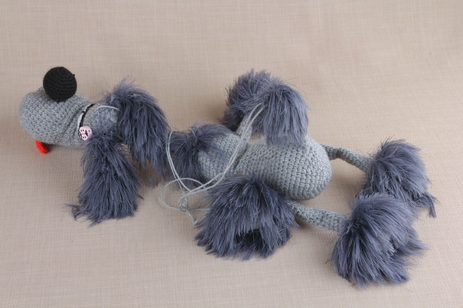 Soft knitted toy Dog photo 3
