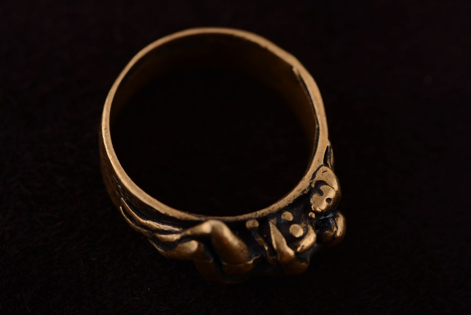 Bronze Ring handmade Traum foto 5
