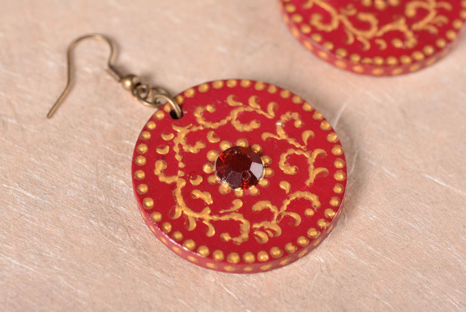 Stylish handmade wooden earrings artisan jewelry designs fashion accessories photo 1