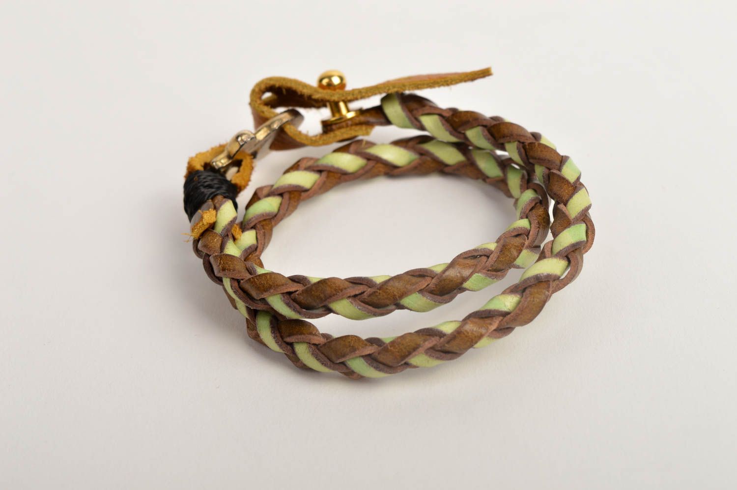 Handmade bracelet designer accessory for girls gift ideas leather jewelry photo 5